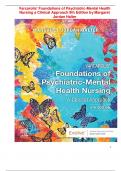 Test Bank for Varcarolis' Foundations of Psychiatric-Mental Health Nursing a Clinical Approach 9th Edition by Margaret Jordan Halter (STUVIA)