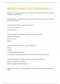 Bio 253 Hondros Test 1 Review Part 1 Questions And Answers With Latest Solutions