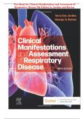 Test Bank for Clinical Manifestations and Assessment of Respiratory Disease 9th Edition by Jardins and Burton (STUVIA)