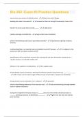 Bio 253 -Exam #3 Practice Questions And Answers With Latest Solutions