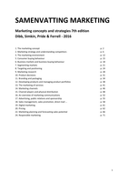 MARKETING concepts and strategies - Uitgebreide samenvatting