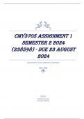 CMY3705 Assignment 1 Semester 2 2024 (238598) - DUE 23 August 2024