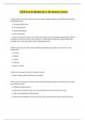 CSLB Law & Business Set 1 All Answers Correct 