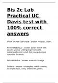 Bis 2c Lab Practical UC Davis test with 100- correct answers