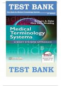 TEST BANK for Medical Terminology Systems: A Body Systems Approach 8th Edition by Barbara A. Gylys & Mary Ellen Wedding , ISBN: 9780803658677 |ALL CHAPTERS COVERED| Guide A+