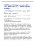 CSST Field Safety,  Exam Prep & Building and construction Exam 2024-2025 Edition. All Questions & 100% Correct, Verified Answers. Graded A+