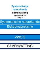 RMD - Systematische natuurkunde samenvatting H10 Elektromagnetisme VWO 5