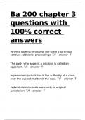 Ba 200 chapter 3 questions with 100- correct answers.