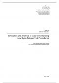 Simulation and Analysis of Data for Enhancing  Low Cycle Fatigue Test Procedure