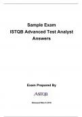 Sample Exam  ISTQB Advanced Test Analyst  Answers 