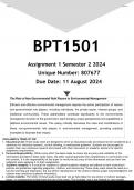 BPT1501 Assignment 1 (ANSWERS) Semester 2 2024 - DISTINCTION GUARANTEED