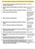  ATI FLUID AND ELECTROLYTES EXAM TEST WITH ANSWERS