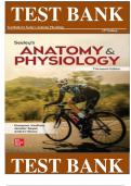 Test Bank for Seeley's Anatomy & Physiology 13th Edition by Cinnamon VanPutte, Jennifer Regan & Andrew Russo ISBN: 9781264103881|All Chapters Covered||Complete Guide A+|