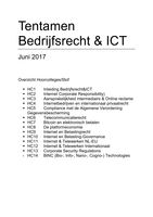 Complete samenvatting tentamen Bedrijfsrecht & ICT met hoorcolleges, (deels) de verplichte literatuur en arresten.