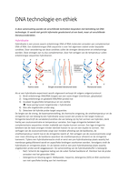 Samenvatting DNA technologie en ethiek 