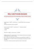 MSLC ABCP EXAM 20242025 WITH GUARANTEED ACCURATE ANSWERS|VERIFIED