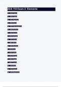 SCS 110 Exam 2 Elements.