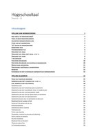 Hogeschooltaal C1 werkwoordspelling, spelling algemeen & een deel van zinsstructuur