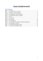 Casussen Goederenrecht (GR) - GEGARANDEERD VOLDOENDE!