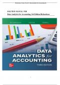 Solution Manual For Data Analytics for Accounting, 3rd Edition Richardson