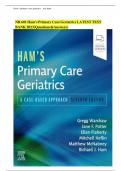 TEST BANK FOR HAM’S PRIMARY CARE GERIATRICS: A CASE-BASED APPROACH 7TH EDITION BY RICHARD J. HAM :ISBN10; 0323721680/ISBN-13; 978-0323721684