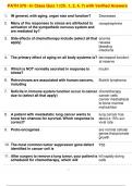  PATH 370 - In Class Quiz 1 (Ch. 1, 2, 4, 7) with Verified Answers