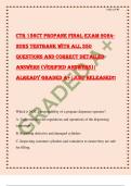 CTR 156CT PROPANE FINAL EXAM 2024- 2025 TESTBANK WITH ALL 350 QUESTIONS AND CORRECT DETAILED ANSWERS (VERIFIED ANSWERS)| ALREADY GRADED A+|JUST RELEASED!!