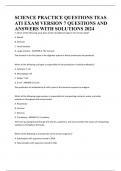 SCIENCE PRACTICE QUESTIONS TEAS ATI EXAM VERSION 7 QUESTIONS AND ANSWERS WITH SOLUTIONS 2024