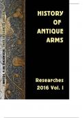 HISTORY   OF ANTIQUE ARMS