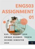 ENG1503 ASSIGNMENT 01 | SEMESTER 2| DUE 14 AUGUST 2024 |