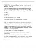 NURS 5463 Module 6: Heart Failure Questions with Correct Answers