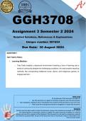 GGH3708 Assignment 3 (COMPLETE ANSWERS) Semester 2 2024 (591654) - DUE 30 August 2024