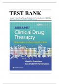 Test Bank for Abrams’ Clinical Drug Therapy: Rationales for Nursing Practice, 13th Edition latest version