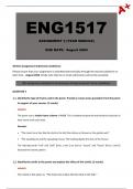 ENG1517 Assignment 3 (Detailed Answers) Year Module - Due August 2024