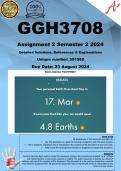 GGH3708 Assignment 2 (COMPLETE ANSWERS) Semester 2 2024 (591582) - DUE 23 August 2024