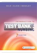 Test Bank For Introduction to Critical Care Nursing 8th Edition by Mary Lou Sole; Deborah Goldenberg Klein; Marthe J. Moseley | 2023/2025 | 9780323641937| Chapter 1-21 | Complete Questions and Answers A+