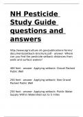 NH Pesticide Study Guide questions and answers