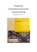 Praktisch verbintenissenrecht, eerste druk, hoofdstuk 1 t/m 7