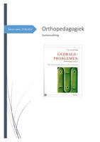 Samenvatting Orthopedagogiek