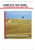      COMPLETE TEST BANK: 	BY DAVID BESANKO, RONALD BRAEUTIGAM: MICROECONOMICS FOURTH (4TH) EDITION LATEST UPDATE