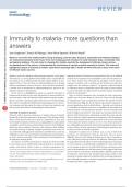 Immunity to malaria: more questions than  answers