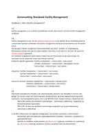 Samenvatting Basisboek Facility management