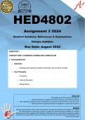 HED4802 Assignment 4 (COMPLETE ANSWERS) 2024