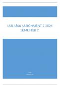 LML4806  ASSIGNMENT 2  ANSWERS 2024 SEMESTER 2 (PRESCRIBED BOOK & STUDY GUIDE USED) Whatsapp //wa.me/27639110630