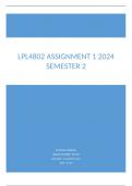 LPL4802  ASSIGNMENT 2  ANSWERS 2024 SEMESTER 2 (PRESCRIBED BOOK & STUDY GUIDE USED) Whatsapp //wa.me/27639110630