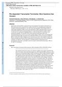 Rho-dependent Transcription Termination: More Questions than  Answers