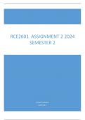 RCE2601  ASSIGNMENT 2  ANSWERS 2024 SEMESTER 2 (PRESCRIBED BOOK & STUDY GUIDE USED) Whatsapp //wa.me/27639110630