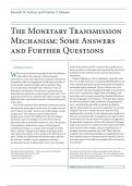 The Monetary Transmission  Mechanism: Some Answers  and Further Questions