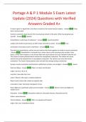 Portage A & P 1 Module 5 Exam Latest Update (2024) Questions with Verified Answers Graded A+