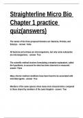 Straighterline Micro Bio Chapter 1 practice quiz(answers)